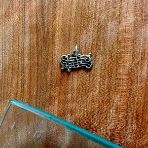 Music Note Silver Charm Sheet Music